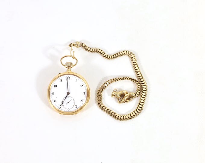 IWC 1895s Pocket Watch 14K | Antique Pocket Watch | Solid Gold Pocket Watch | Antique Collection | Luxury Heirloom