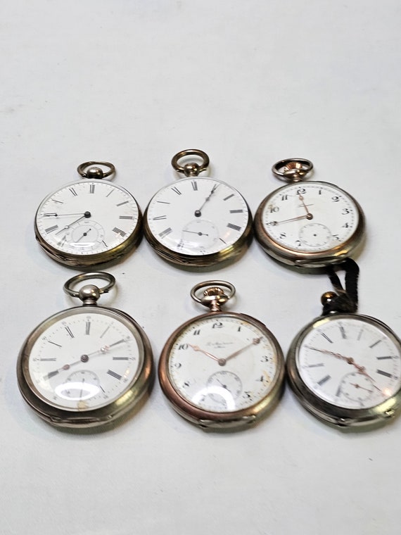 Lot of 6 antique pocket watches - Pocket watch pa… - image 10