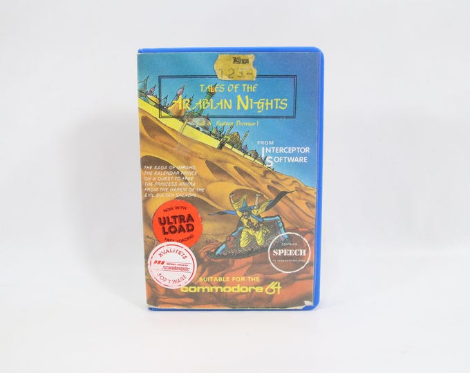 Tales of the Arabian Nights C64 | 1984 Commodore 64 Cassette Game by Interceptor Software | Tested Vintage Fantasy Adventure