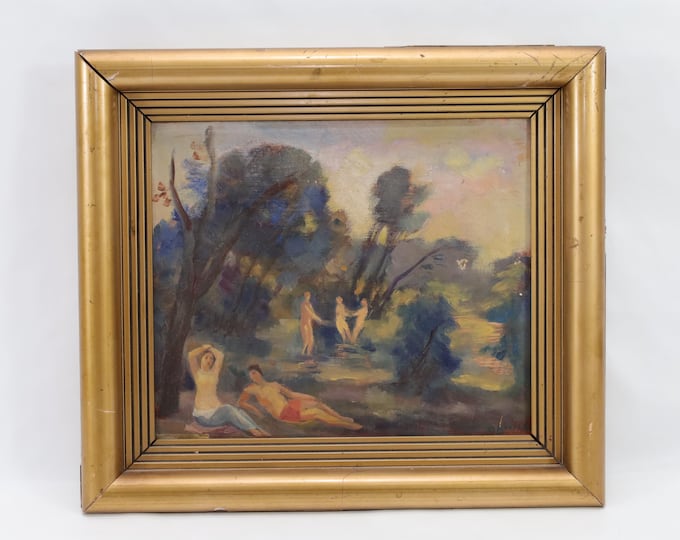 Karl Buchta Oil Painting | 19th Century Landscape Art | WWII History Piece | European Art Masterpiece | Collector's Item