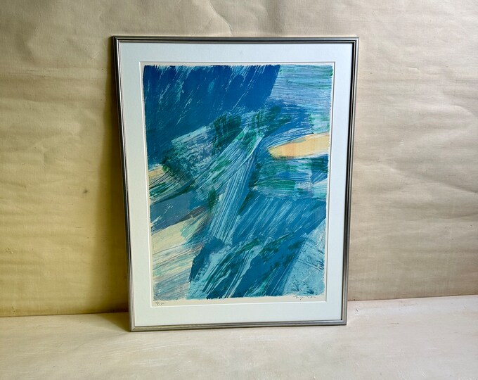 Limited Edition Rare Vintage Color printing Art by Bill Smith - Vibrant Colors - 1980s