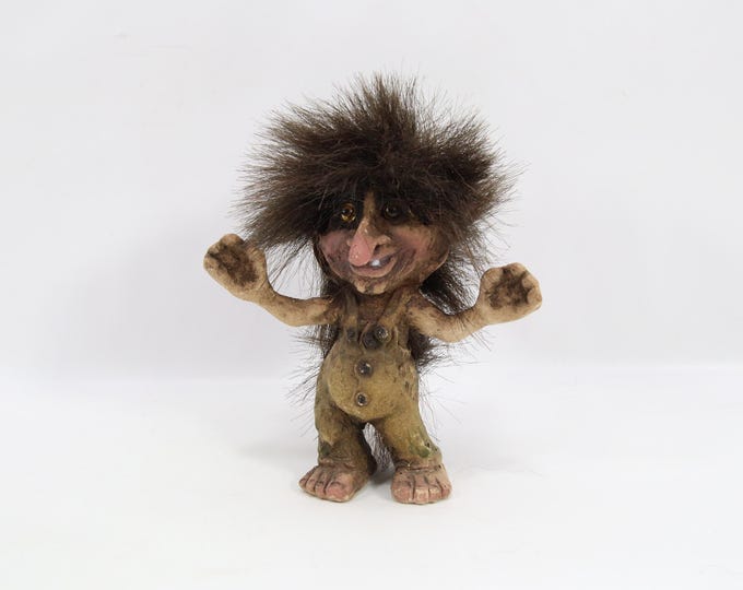 NyForm Troll Gentleman 031 | Norwegian Handmade Troll Figurine | Scandinavian Folklore Collectible Decor
