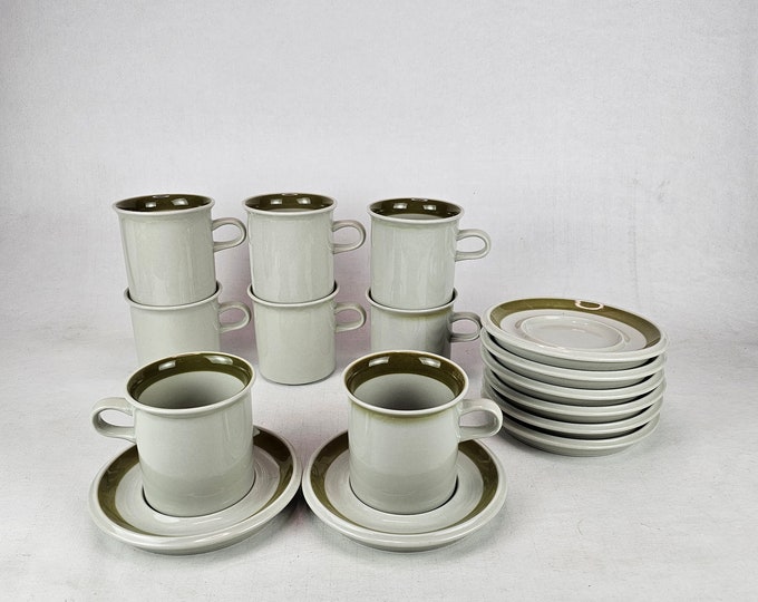 Retro Tableware: Vintage Tea/Coccoa Cup and Saucer - Finnish Design, Olga Osol & Ulla Procope Model