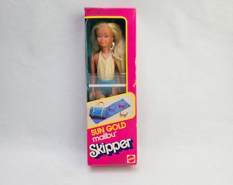 Skipper firmy Mattel - Barbie mała siostra - Barbie z lat 60. - Oryginalne pudełko vintage