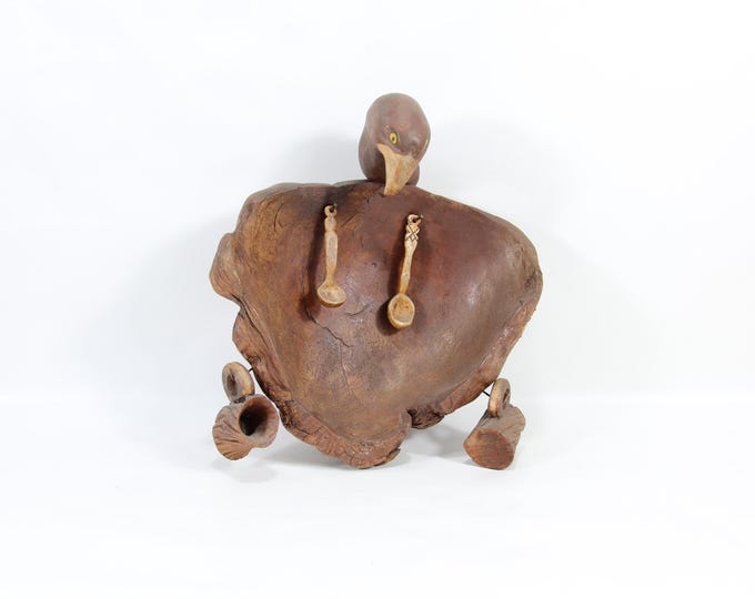 Nordic Charm: Handmade Wall Art & Unique Carved Bowl – Perfect Gift Idea!