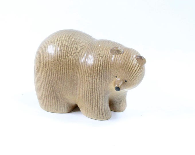 Nordic Ceramic Brown Bear by Lisa Larson | Collector's Item | Gustavsberg Animal Collection | Home Décor