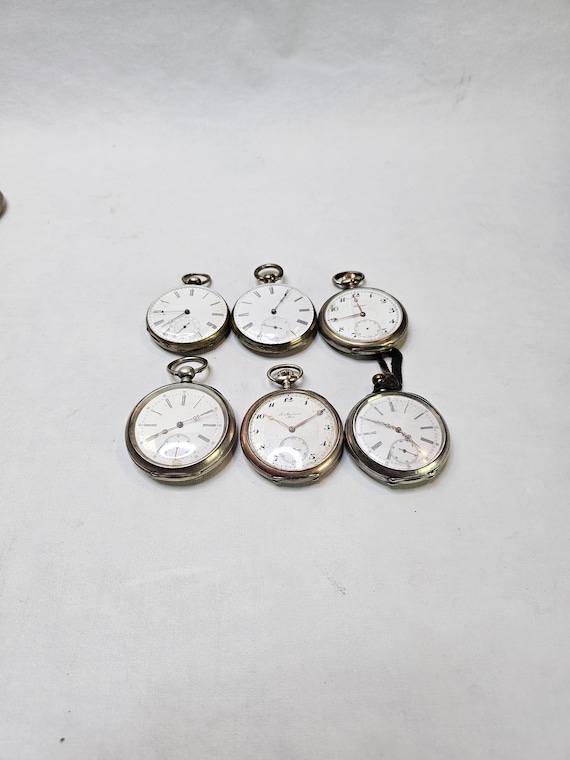 Lot of 6 antique pocket watches - Pocket watch pa… - image 1