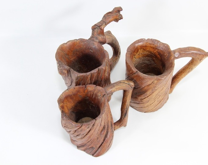 Handcrafted Norwegian Wooden Cups | Unique Carved Drinkware for Cabin Lovers