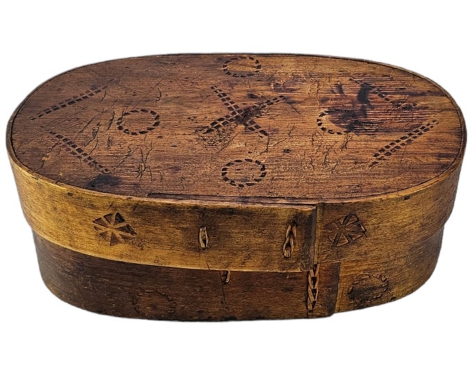 Collectible 1920s  Hand Carved Butter Box - Unique Historical Kitchen Piece - Antique Wooden Dairy Decor Collectible