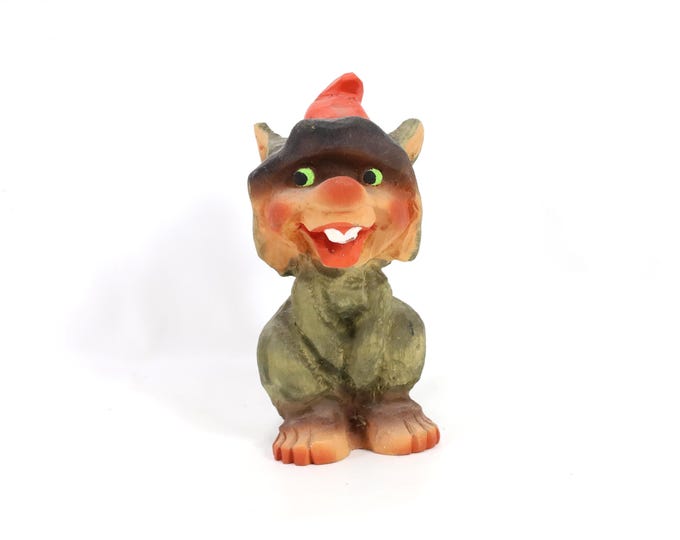 Vintage Henning Figure | Hand Carved Wooden Art | Nordic Decor | Henning Norway Stamped | Folk Art Collectible