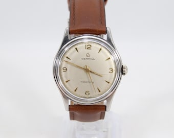 Vintage Certina Waterking Watch 1965-1966 | Manual Wind Cal. 25-66 | 34mm Swiss Stainless Steel Wristwatch