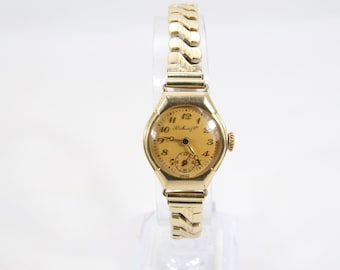 Antique Hy. Moser & Cie Ladies Wristwatch | Early Swiss Women’s Watch c.1910s | Small Seconds Dial | 20 Micron Gold Plated | 21mm