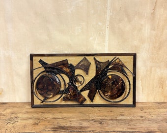 Retro Danish Brutalist Wall Sculpture - Vintage Design by Henrik Horst 1970s