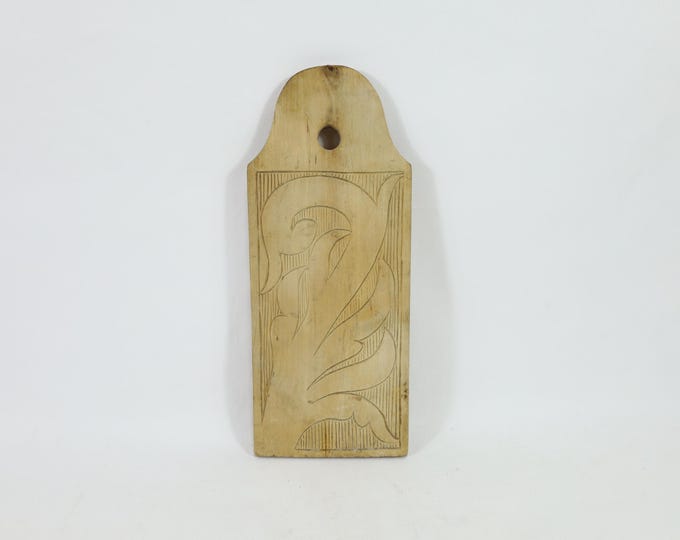Vintage Norwegian 1960s Handmade Wooden Kitchen Cutting Board with Beautiful Patina - Unique Gift Idea