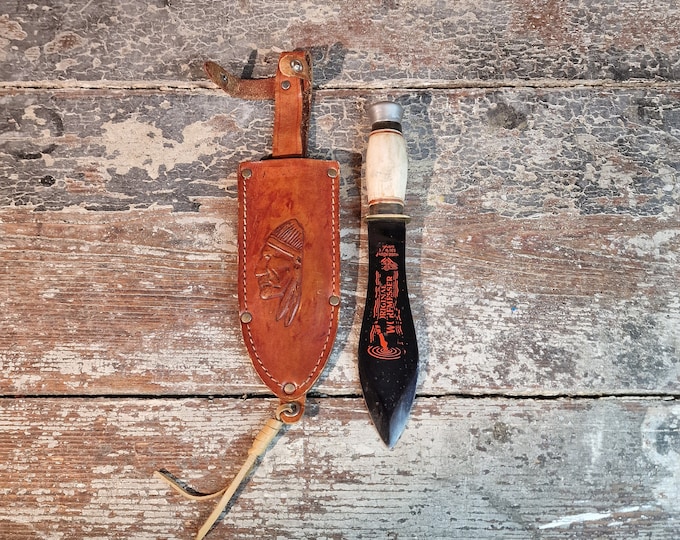German hand made Hugo Køller knife - Gift - Wurfmesser - collectors item