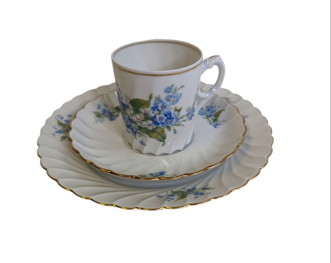 Porsgrund Porcelain Bogstad cup and Saucer - Tea/coffee set - Breakfast trio
