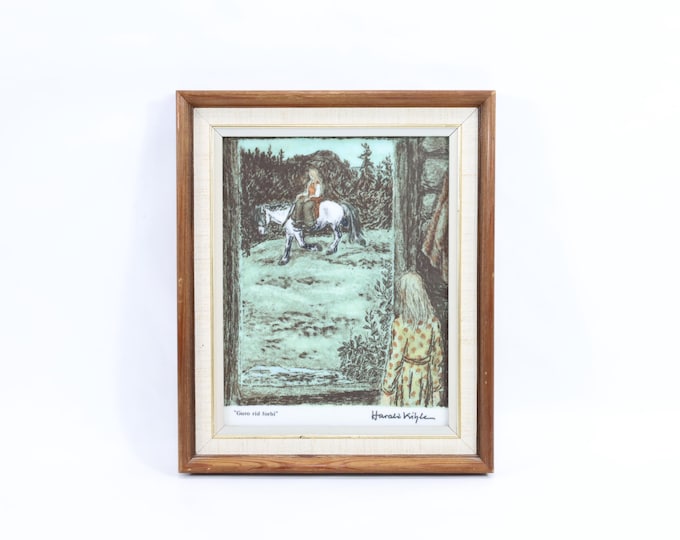 Porsgrund Porcelain Art Tile | Harald Kihle Design | Nordic Art Porcelain Tile | Nordic Art Gift | Collector's Item
