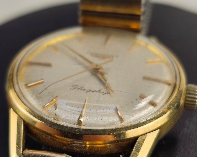 Vintage Longines Swiss Luxury Watch from 1960s-1970s | 38mm gold and Steel Collectible Gift for Him