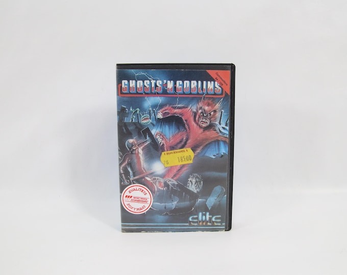 Ghosts ’n Goblins C64/128 | 1986 Commodore 64 Cassette Game by Elite Systems Ltd | Tested Vintage Action Platform Game