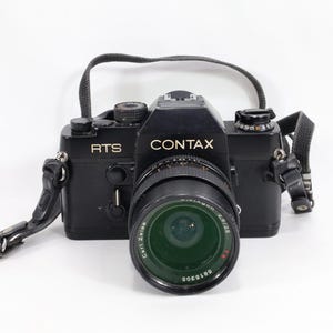 Vintage Contax RTS 35mm Film Camera | 1980s Photography | Japanese Engineering | Camera with 3 Lenses | Retro Photo Art