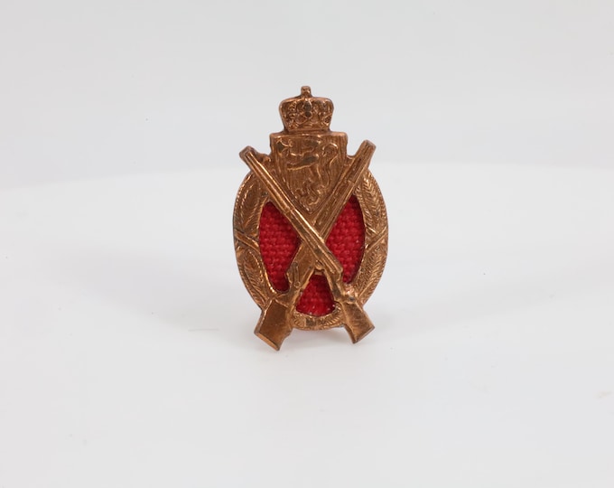 Norwegian Military Sniper Badge | Collectible Military Memorabilia | 1945 Model Badge | Unique Gift | Historical Symbol