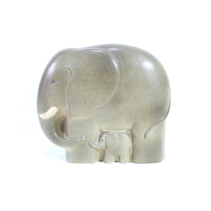 De Gustavsberg-olifant door Lisa Larson | Noords cadeau | Beeldje moeder en baby | Collectorsitem | Woondecoraties