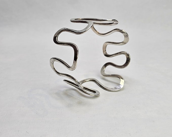 Vintage Anna Greta Eker 1960s Sterling Silver bangle bracelet