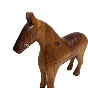 Norwegian handmade Wooden Horse -  Wooden Horse Sculpture