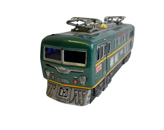 Tinplate toy from Japan - Vintage Tin plate Train - Rare toy Train - Collectible tinplate toy - MCM Japan made gift toy