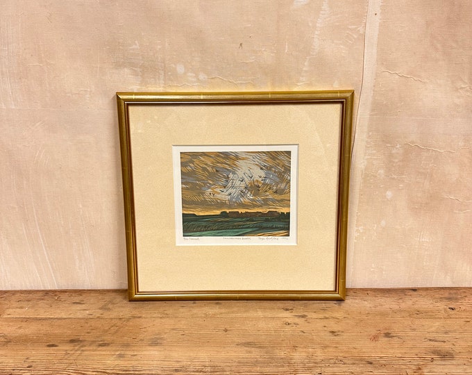 Late Summer Evening in Norway - Vintage Xylography Art Print - Scandinavian Home Decor