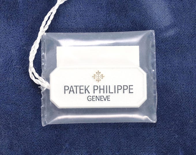 Patek Philippe Ellipse Hand Tag Ref 4826 | Vintage Watch Collector's Item | 1990s Original Plastic Pocket