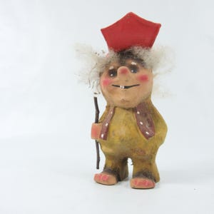 Vintage Norwegian Troll | Handmade Wood Troll | Norse Folk Art Décor | Scandinavian Gift | Whimsical Home Accent