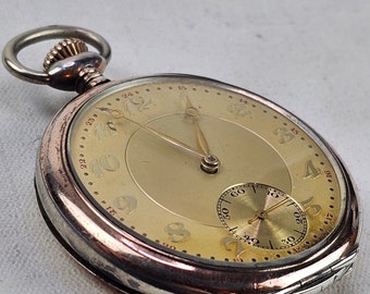 Vintage Elegance: Timeless Beauty - Antique Pocket Watch from Switzerland - Exquisite Swiss design in Silver and Gold