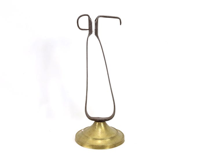 Authentic Norwegian Folk Art Candlestick Holder - Antique Traveler's Style - Stunning 1700-1800s Craftsmanship