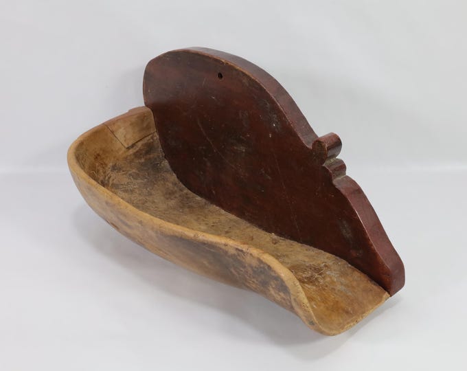 Norwegian 19th Century Wall Shelf | Primitive Decorative Masterpiece | Nordic Heritage | Rustic Charm | Collector's Item