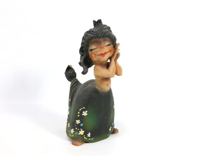 Vintage Henning Figure | Hand Carved Wooden Art | Nordic Decor | Henning Norway Stamped | Folk Art Collectible