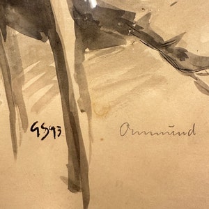Collectible Original Marker Drawing from 1993 - Signed GS - Unique Artwork image 4