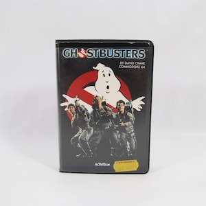 Ghostbusters C64 | 1984 Commodore 64 Cassette Game by Activision | Tested Original Retro Video Game | Vintage Computer Collectible