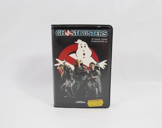 Ghostbusters C64 | 1984 Commodore 64 Cassette Game by Activision | Tested Original Retro Video Game | Vintage Computer Collectible