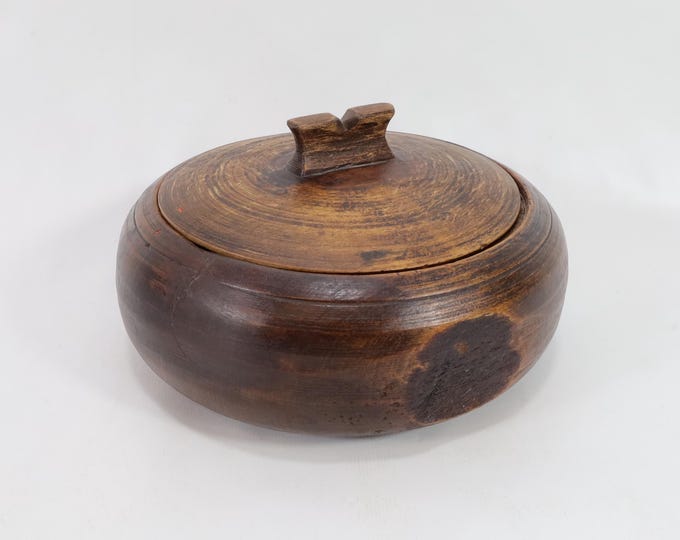 Handmade Norwegian Wooden Primitive Jewelry Box, 19th Century Folk Art Collectible