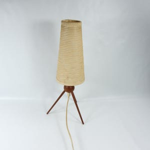 Mid Century Modern Teak Desk Lamp, Scandinavian Design