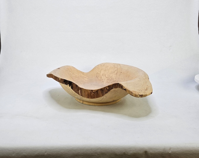 One-of-a-Kind Burl Bowl - Vintage Norwegian Folk Art - Distinctively Weathered Patina - Authentic Table Decor