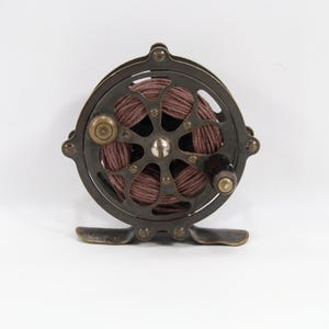 Antique Pflueger Progress Fly Reel | 1920s Skeleton Brass Fishing Reel |  Made in USA Vintage Tackle Collectible - Etsy