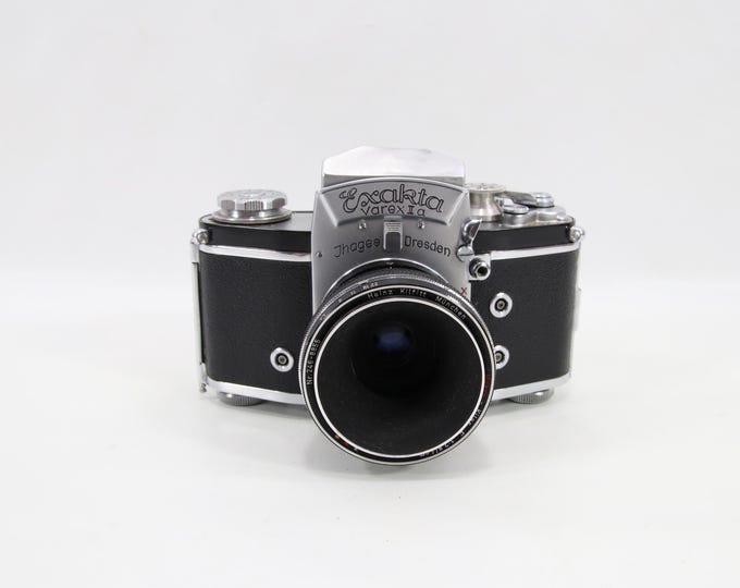 Ihagee Exakta Varex IIa Camera | Kilfitt Makro Kilar Lens | Vintage 1950s 35mm SLR | German Camera Collector Piece Decor