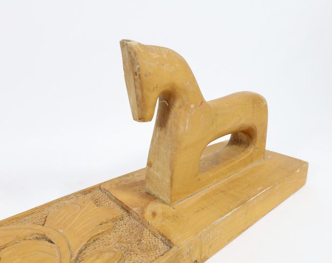 Vintage 1970s Norwegian Mangleboard - Charming Bridal Gift & Folk Art Collectible