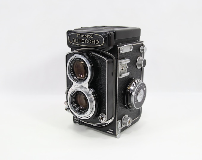 Vintage Minolta Autocord TLR Camera | Chiyoko Rokkor 75mm f3.5 Lens | Rare Early Model | 120 Film Camera | Japan Classic