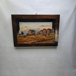 Beautiful hand-carved wooden wall art work - Norwegian art - Nordic wooden art