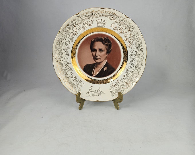 Vintage Figgjo Plate: Princess Martha Louise of Norway Anniversary Commemorative - Mid-Century Scandinavian Decor