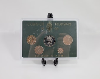 Norway 1990 Coin Set|Royal Mint Collection|Uncirculated Collectible|History Enthusiast Gift|Rare Coin Set