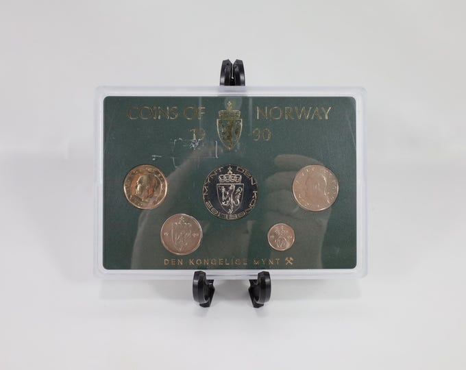 Norway 1990 Coin Set|Royal Mint Collection|Uncirculated Collectible|History Enthusiast Gift|Rare Coin Set